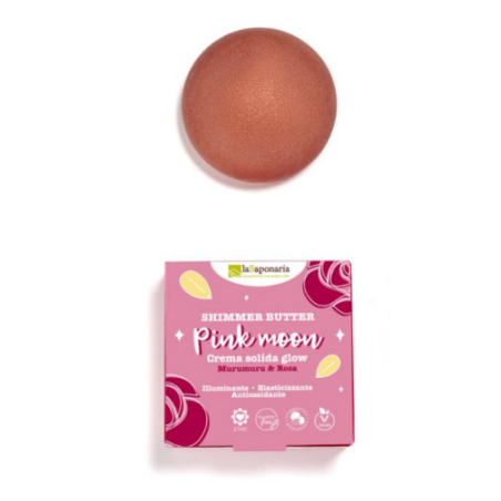 la saponaria  Crema Solida Illuminante - Pink Moon  Creme Corpo Bio