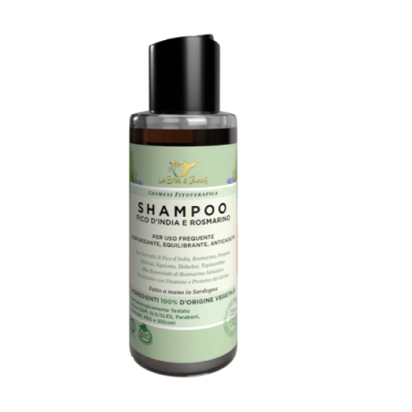 le erbe di janas  Mini Shampoo Rinforzante per Uso Frequente con Fico d'India  Shampoo Capelli Deboli